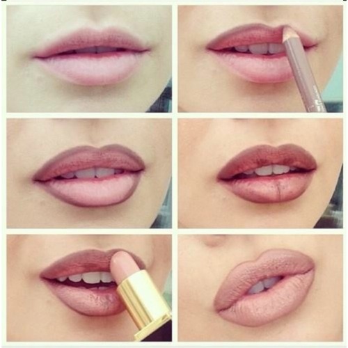 Красим губы в 6 шагов