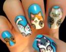 Котики на ногтях