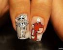 Том и Джерри на ногтях