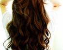 Длинные волнистые волосы (вид сзади)