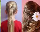 Прически для девочек на длинные волосы