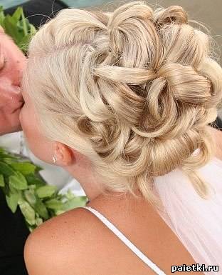 Свадебная прическа блондинки