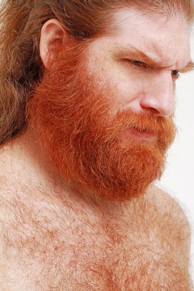 Рыжая густая борода