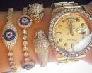 Женские часы Ролекс и красивые браслеты