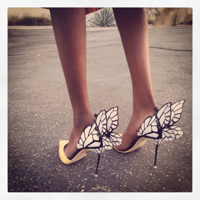 Туфли-бабочки на шпильке