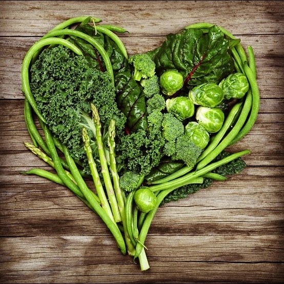 Сердечко из полезной для здоровья зелени