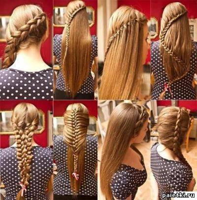 8 вариантов причесок с плетением для длинных волос
