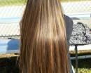 Красивые длинные мелированные волосы
