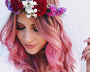 Тонировка волос розовым цветом