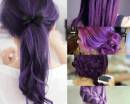 5 фото причесок с фиолетовыми волосами