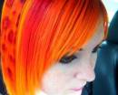 Ярко-оранжевые волосы с леопардовыми пятнами