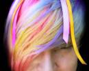 Эпатажная окраска волос: Яркие цветные пряди волос